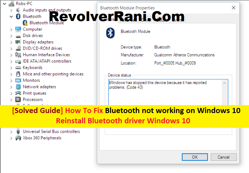 How To Reinstall Bluetooth Driver Site Microsoft.com