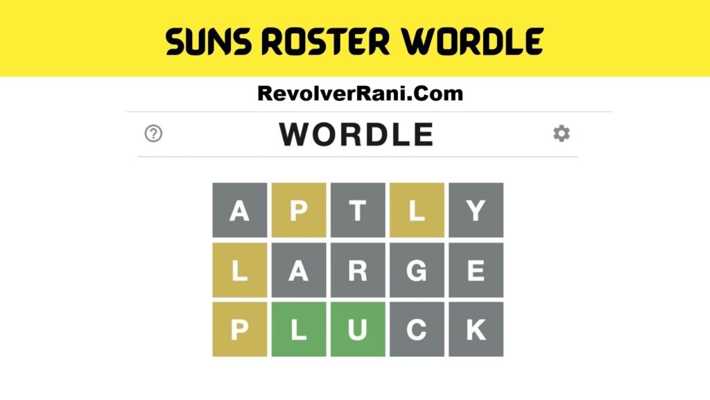 Suns Roster Wordle