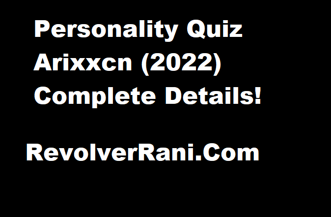 Personality Quiz Arixxcn