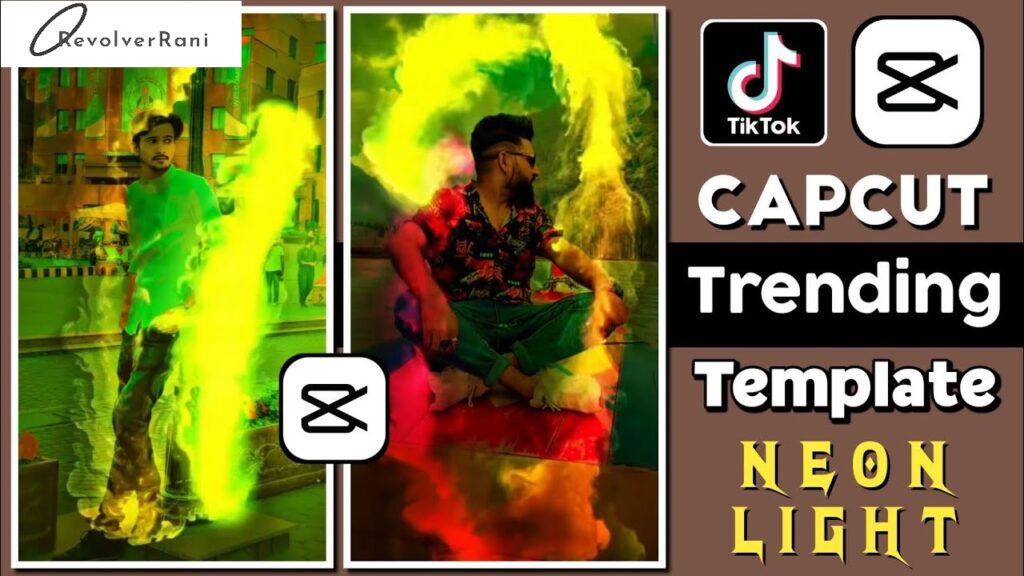 capcut slow motion template with neon effect new trend tiktok