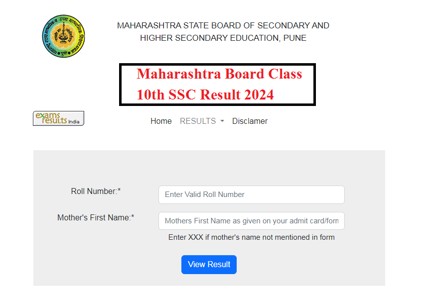 Maharashtra ssc result 2024