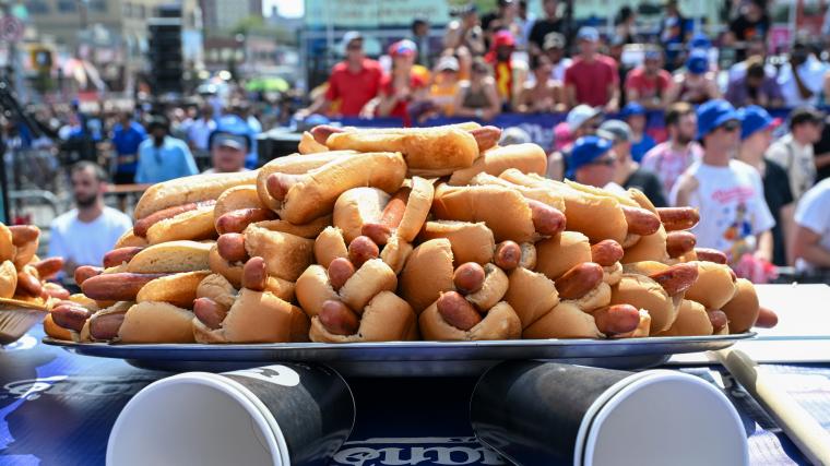 hot dog eating contest 2024