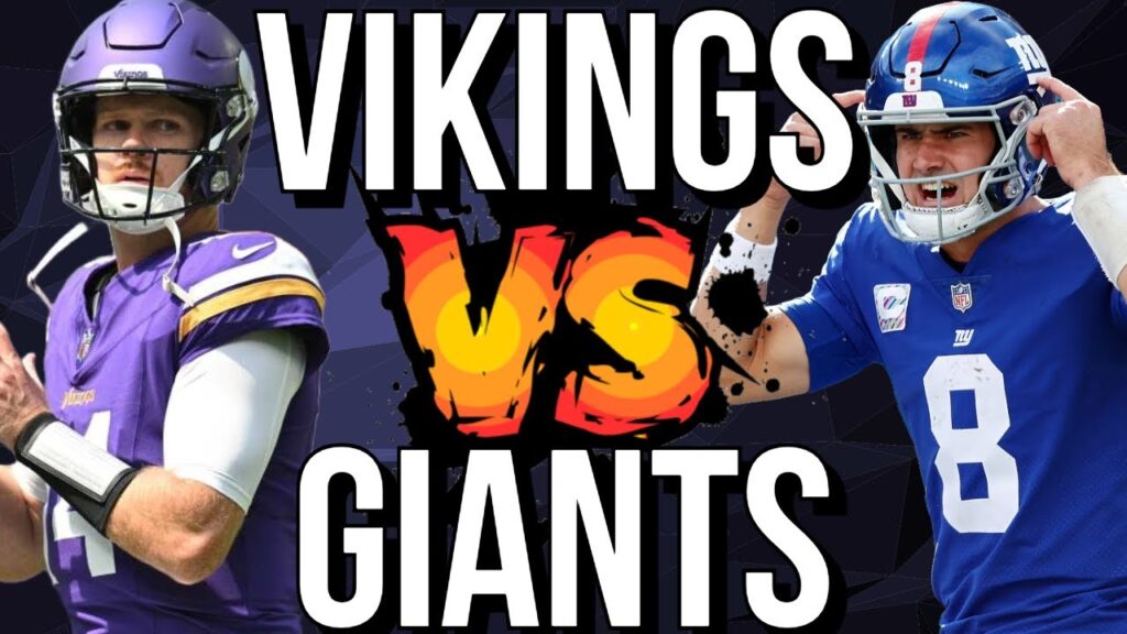 minnesota vikings vs new york giants match player stats