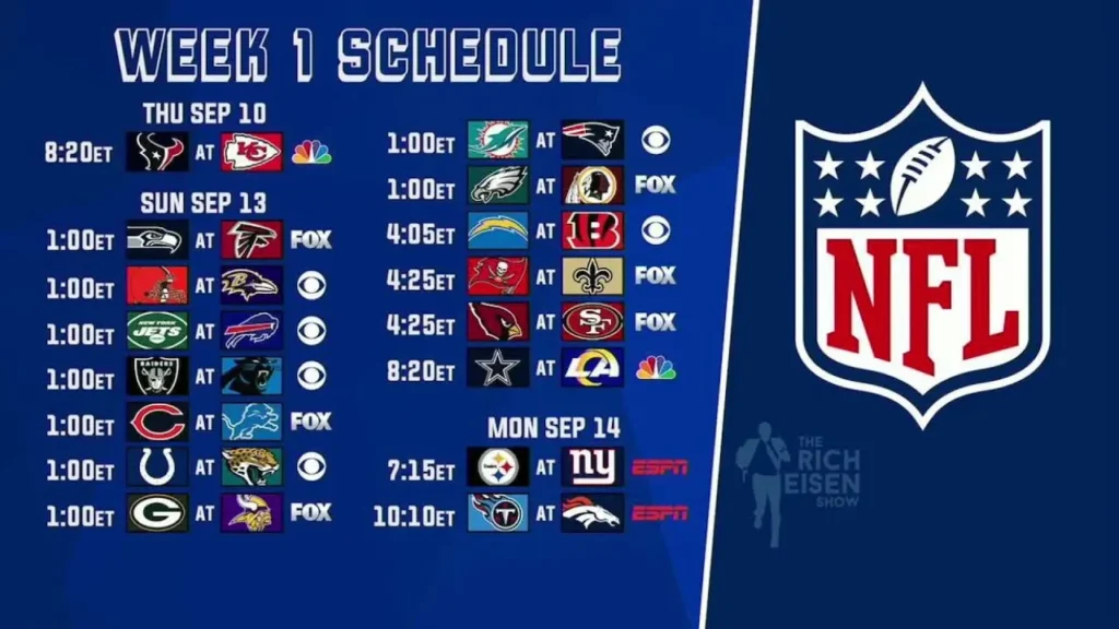 sunday night football schedule 2024